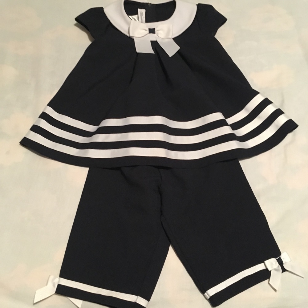 Bonnie Jean Girls Sailor Pant Suit